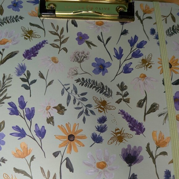 Archer & Olive Floral Clipboard Folio with Notepad - Picture 5 of 10